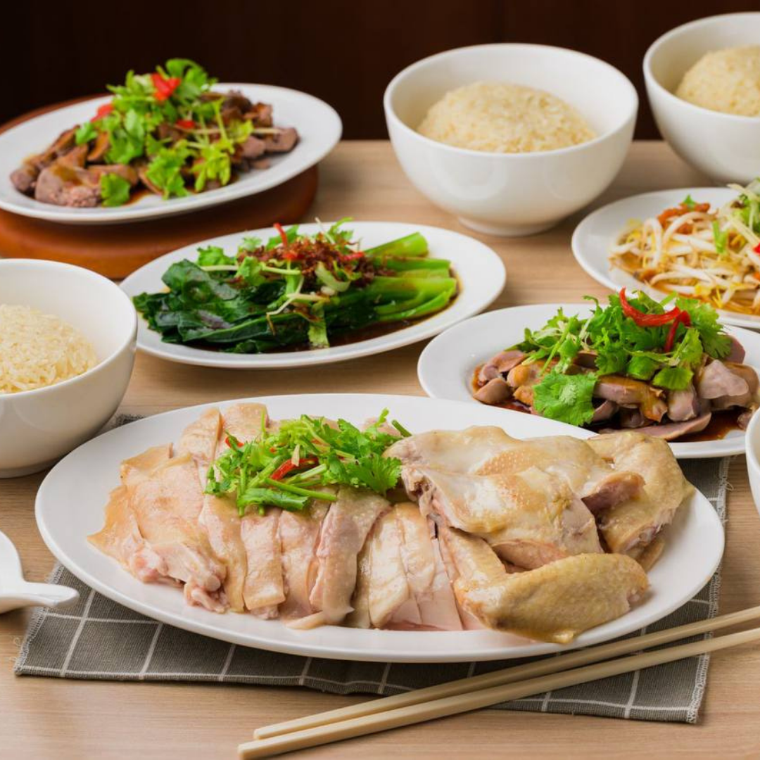steamed chicken (whole bird)