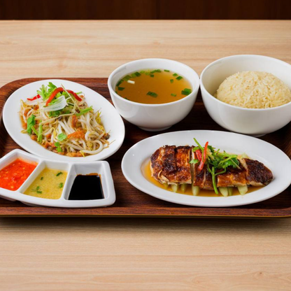 HGJ Single Set (Roasted Thigh) With Vegetables