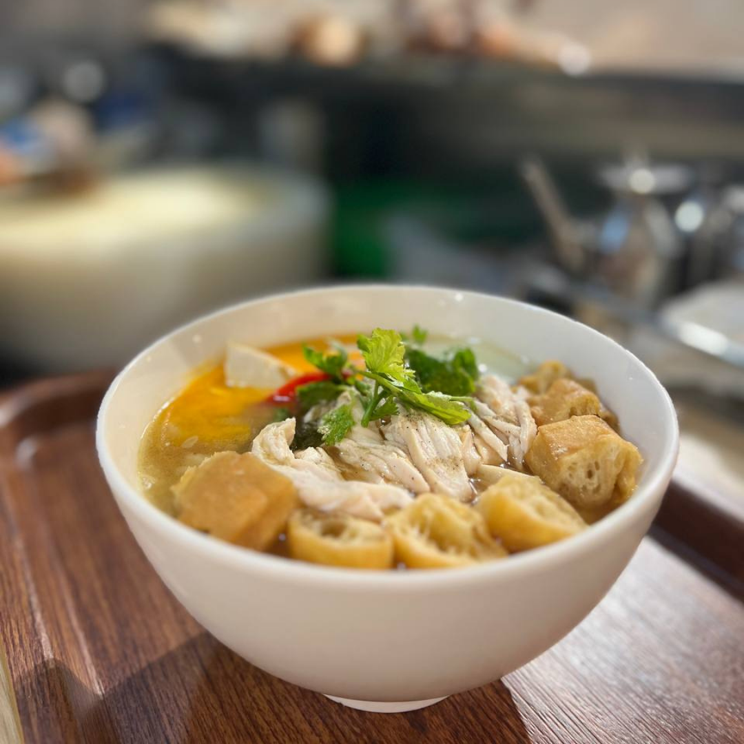 shredded chicken congee