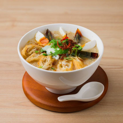 Shredded Chicken Congee Trilogy Eggs