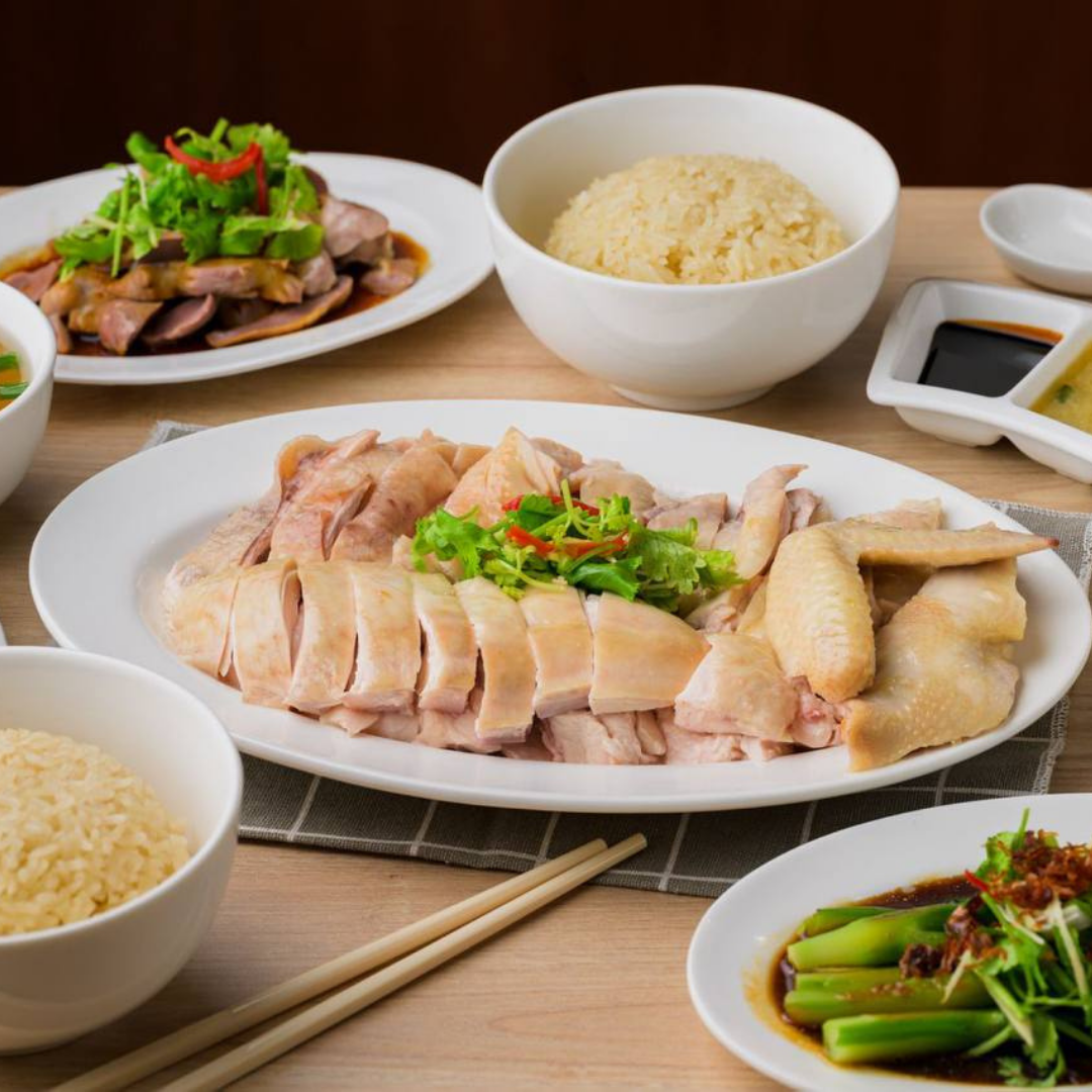 steamed chicken (half bird)