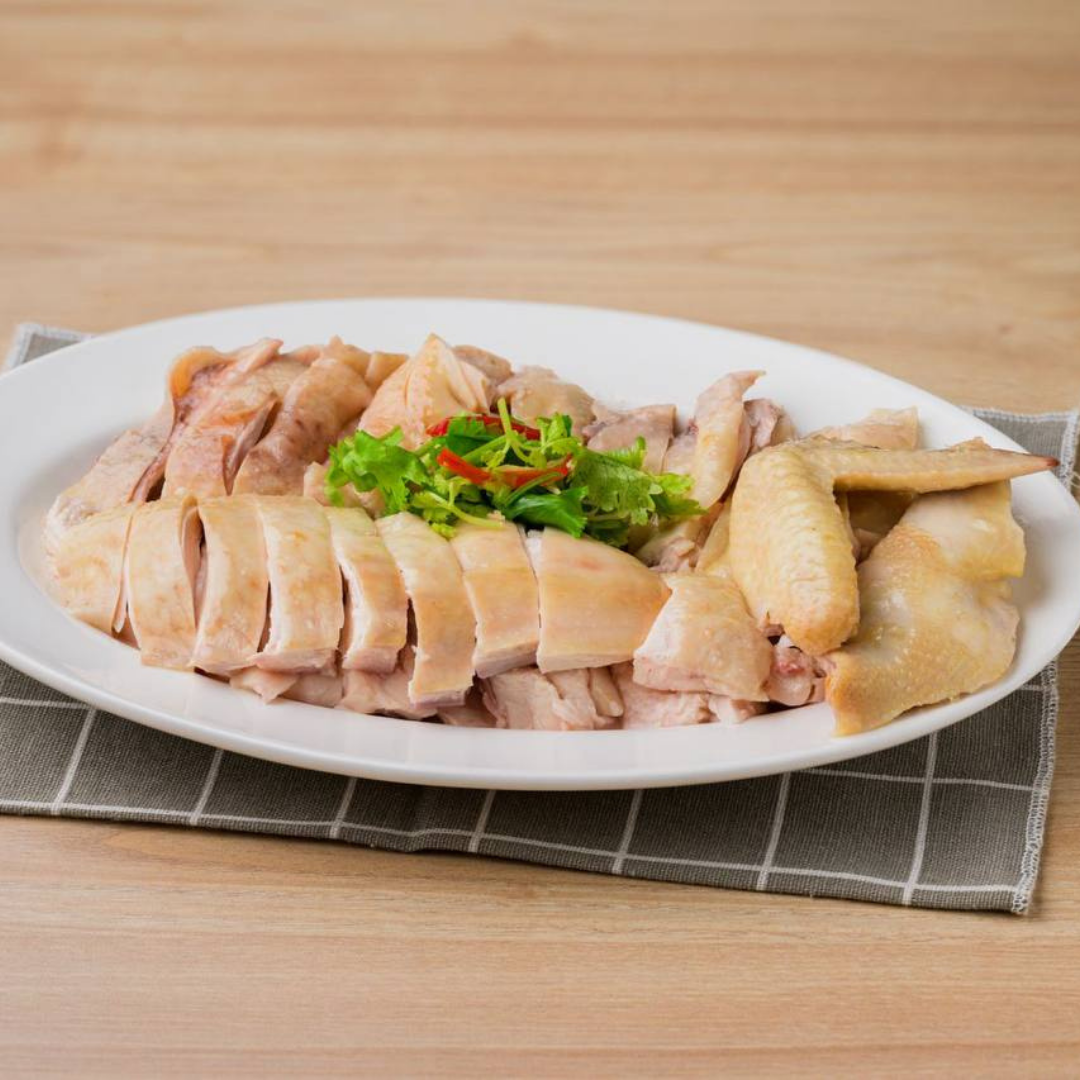 steamed chicken (half bird)