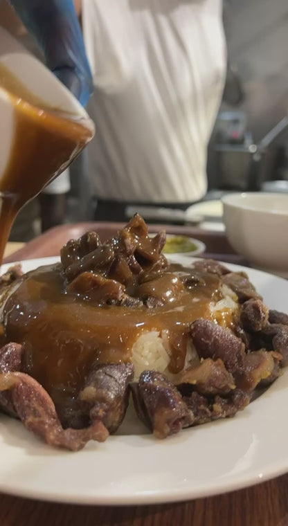 HGJ Giblets on Rice with Brown Gravy